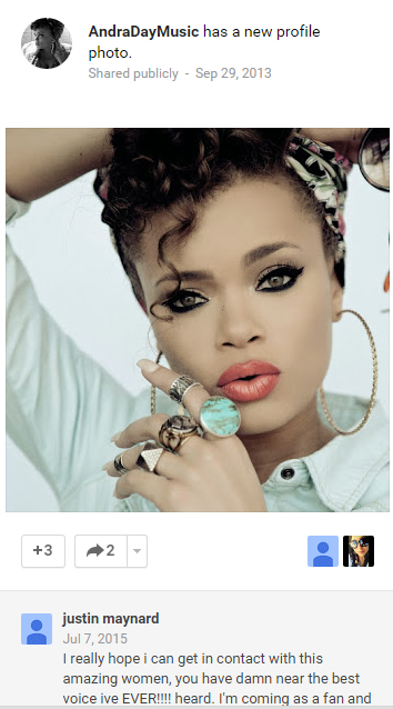 Andra Day mesurements