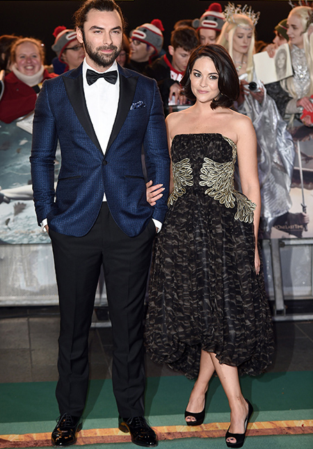 Aidan Turner with Sarah Greene