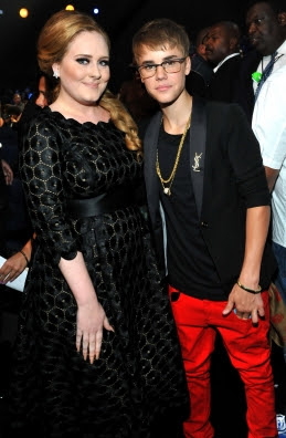 Adele and Justine Bieber