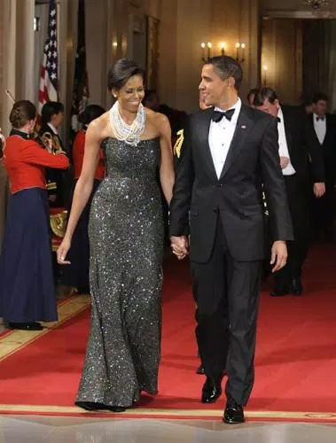 Michelle Obama and Barack Obama