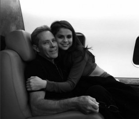 Selena Gomez and her father