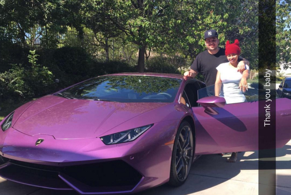 Blac Chyna This Purple Lamborghini