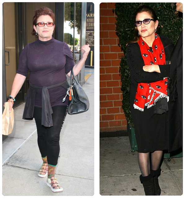 Carrie Fisher weight loss