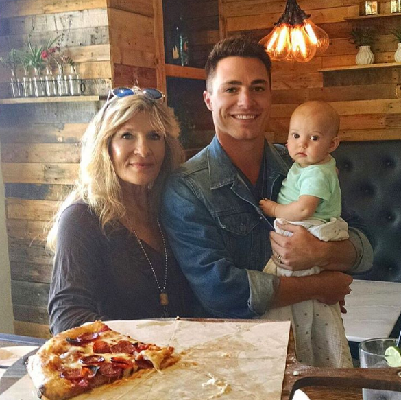 Colton Haynes Family Time with His Mother